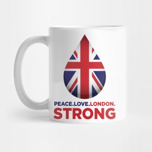 Peace. Love. London. Strong Mug